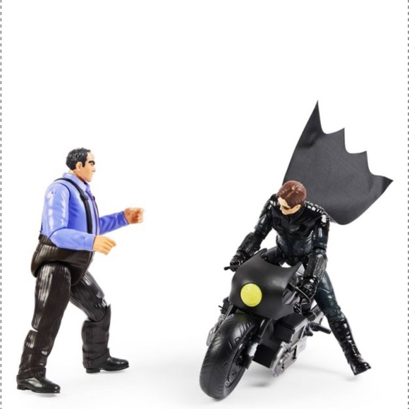 DC Batman Batcycle 12” Set. Bruce Wayne, Selina Kyle, Batman & The Penguin.  New - Picture 8 of 10